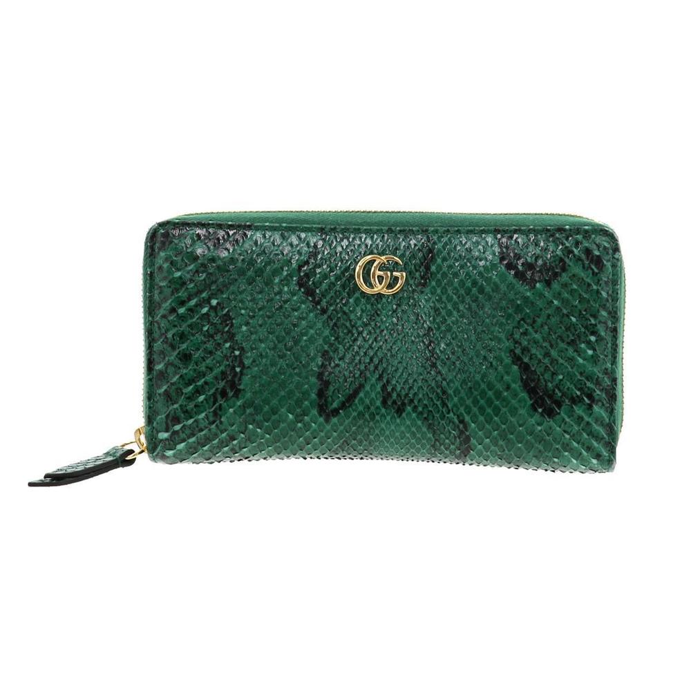 Gucci Python Zip Around Wallet Long Petite Marmon… - image 1